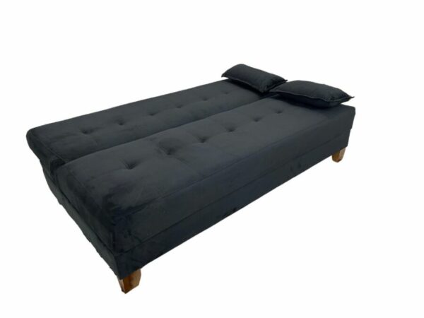 Sofá Cama Arpoador 1.85m - Preto Veludão - Image 2