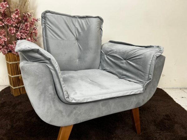 Poltrona Opala - Prata Veludão - Image 3