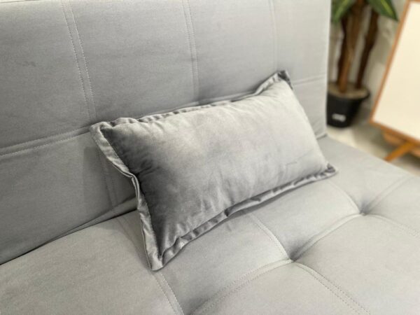 Sofá Cama Arpoador 1.85m - Cinza Veludão - Image 8