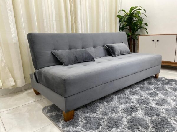 Sofá Cama Arpoador 1.85m - Cinza Veludão