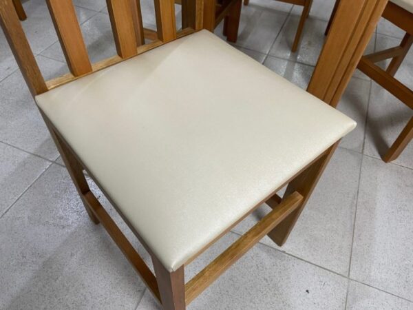 Mesa Eco Laminada 1.10m Com 4 Cadeiras Viena - Avelã - Image 3