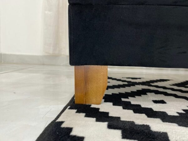 Sofá Cama Arpoador 1.85m - Preto Veludão - Image 4