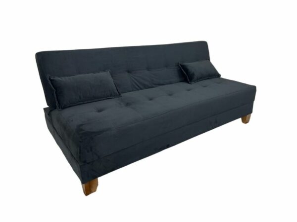 Sofá Cama Arpoador 1.85m - Preto Veludão - Image 3