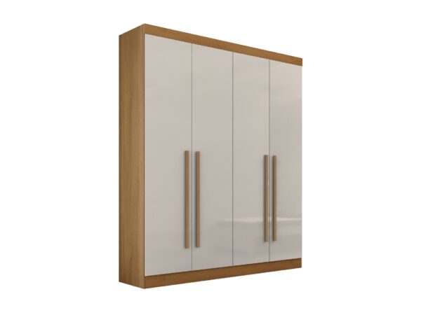 Guarda-Roupa Da Vinci Plus 4 portas e 3 gavetas - Cinamomo/Off White