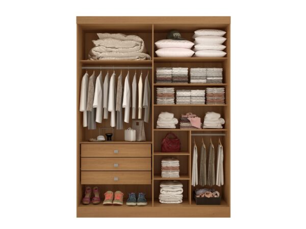 Guarda-Roupa Da Vinci Plus 4 portas e 3 gavetas - Cinamomo/Off White - Image 2
