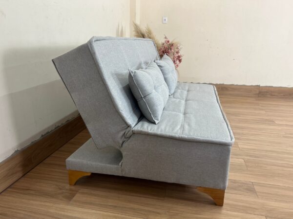 Sofá Cama Zayn 1.86m - Cinza Linho - Image 5
