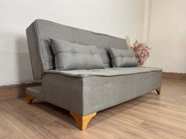 Sofá Cama Zayn 1.86m - Marrom Linho - Image 7