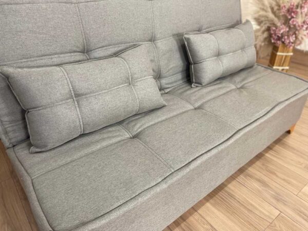 Sofá Cama Zayn 1.86m - Marrom Linho - Image 3
