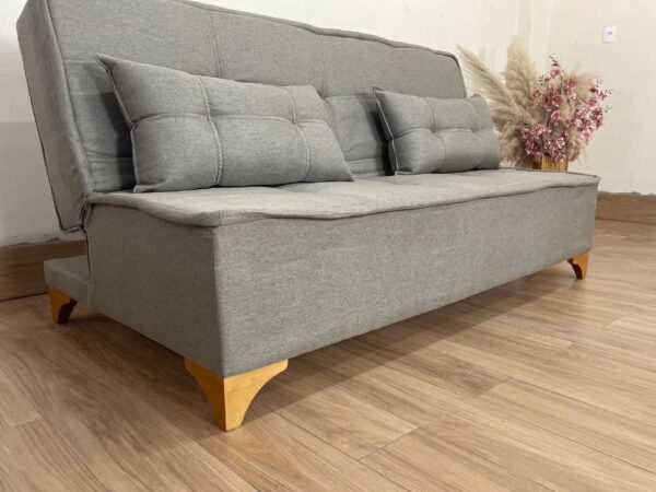 Sofá Cama Zayn 1.86m - Marrom Linho - Image 4