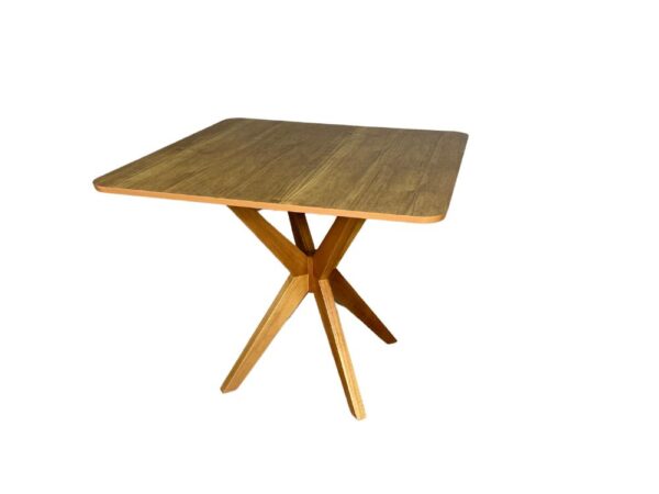 Mesa de Jantar Simpatia 0,90x0,90 Quadrada Com 4 cadeiras Jasmim - Cinamomo/Bege - Image 5