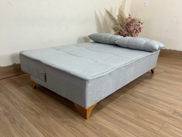 Sofá Cama Zayn 1.86m - Cinza Linho - Image 2