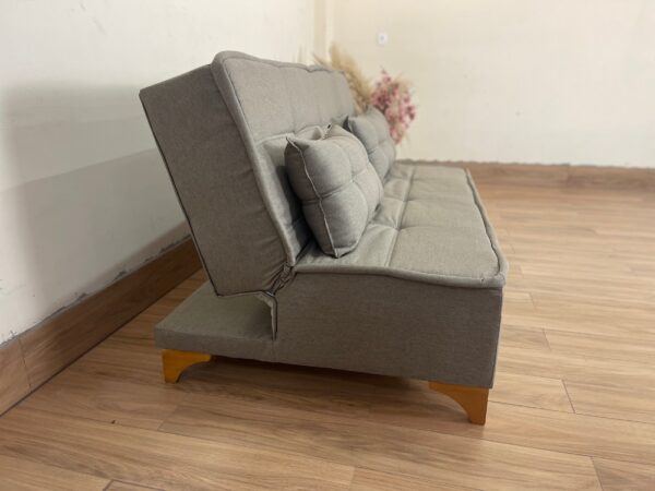 Sofá Cama Zayn 1.86m - Marrom Linho - Image 5