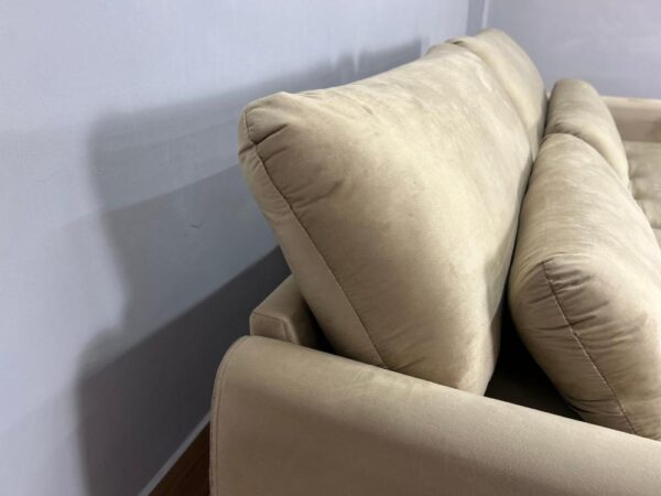 Sofá Cama Retrátil Reclinável Amaranto 2.10m Mod.90 - Capuccino Veludo - Image 8
