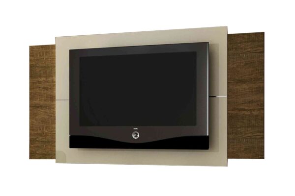 Painel Fit 42"  - Off White/Ipe